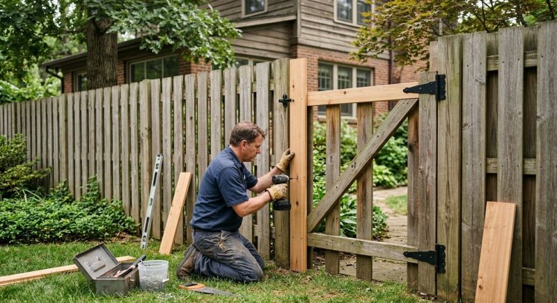 Privacy Fence Gate Repair Service