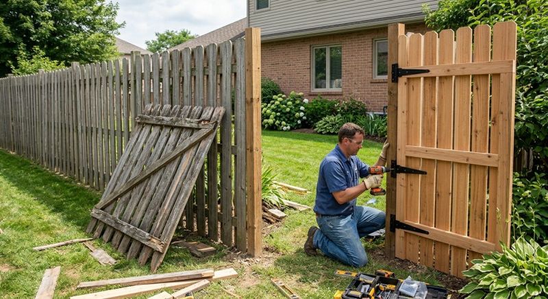 Privacy Fence Gate Repair