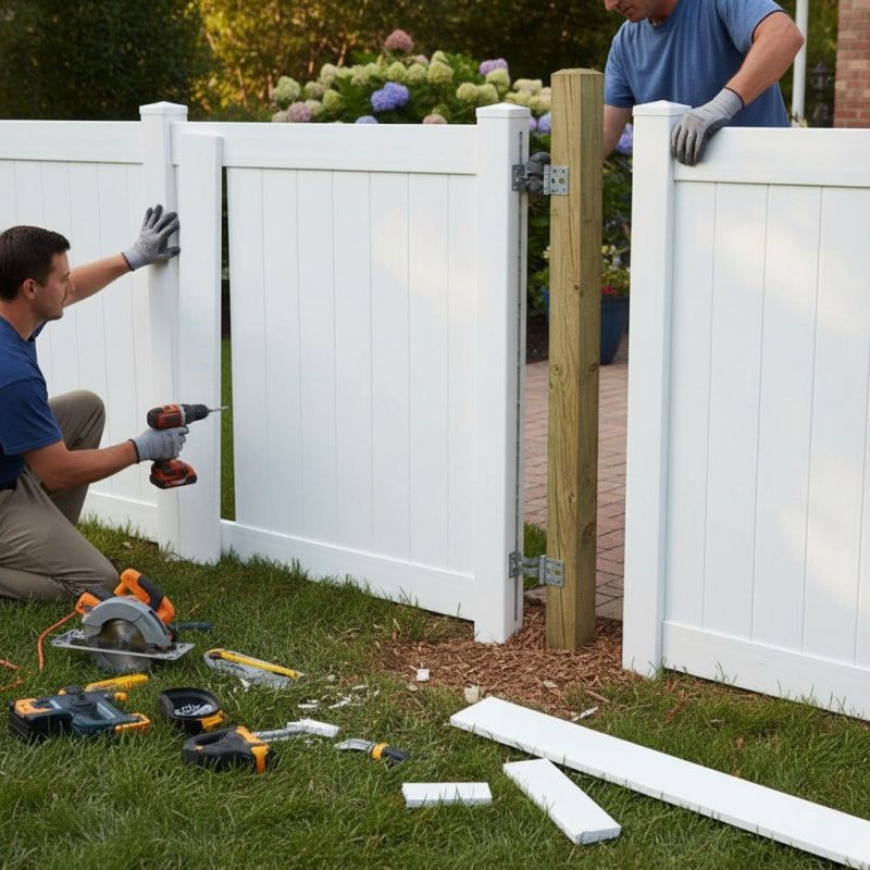 Local Privacy Fence Gate Repair pros at work