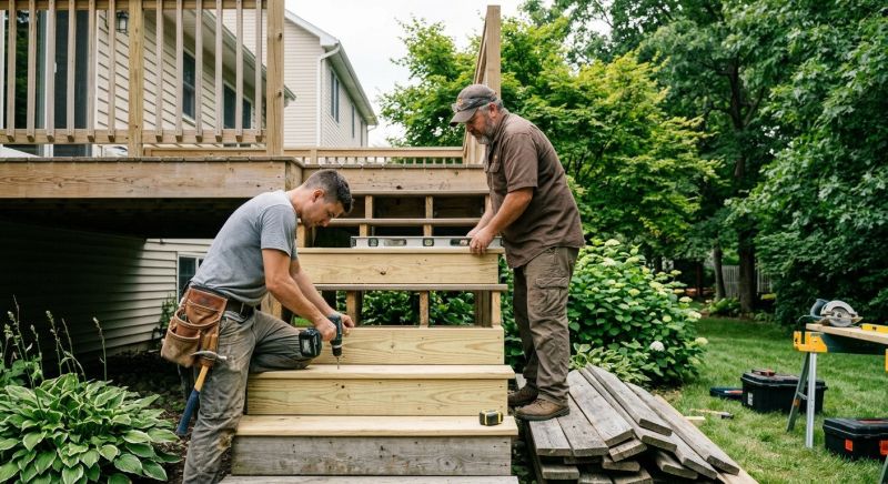 Deck Steps Replacement in Seattle, WA